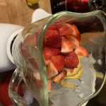 Added Strawberries to the blender