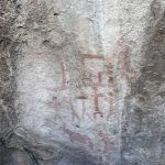 Penitente pictograph near Blue Sky Loop